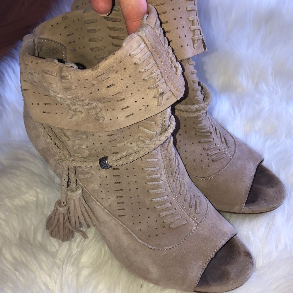 Dolce Vita Peek Toe Booties Size 8